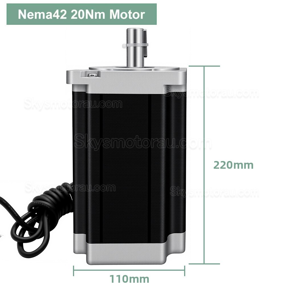 Nema 42 3 Phase Stepper Motor 110BYG18560A3J19 12/16/20Nm 6.0A 1.2 Deg 3 Wires